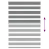 Zebrafüggönnyel sötét szürke szövetszélesség 95,9 cm poliészter
