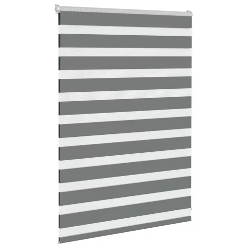 Zebrafüggönnyel sötét szürke szövetszélesség 100,9cm poliészter