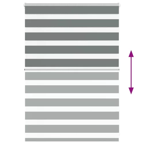 Zebrafüggönnyel sötét szürke szövetszélesség 100,9cm poliészter