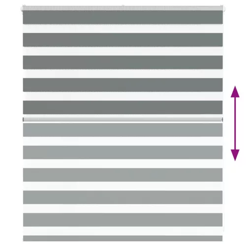 Zebrafüggönnyel sötét szürke szövetszélesség 130,9cm poliészter