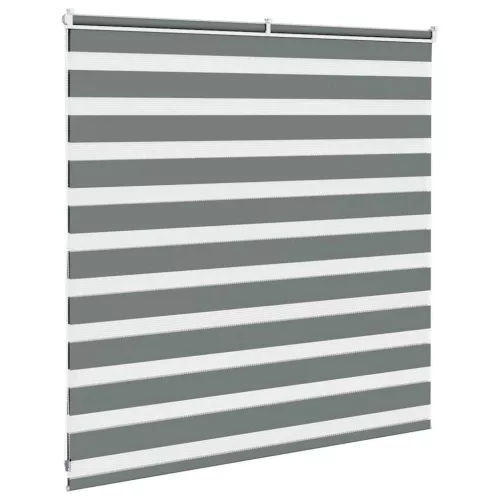 Zebrafüggönnyel sötét szürke szövetszélesség 135,9cm poliészter