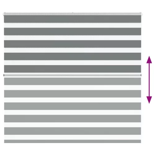 Zebrafüggönnyel sötét szürke szövetszélesség 150,9cm poliészter