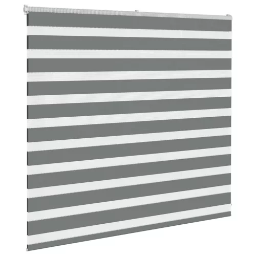 Zebrafüggönnyel sötét szürke szövetszélesség 160,9cm poliészter