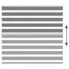 Zebrafüggönnyel sötét szürke szövetszélesség 160,9cm poliészter
