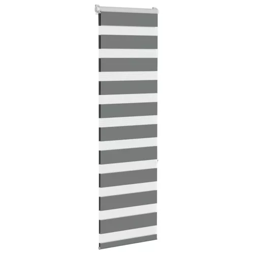 Zebrafüggönnyel sötét szürke szövetszélesség 35,9 cm poliészter