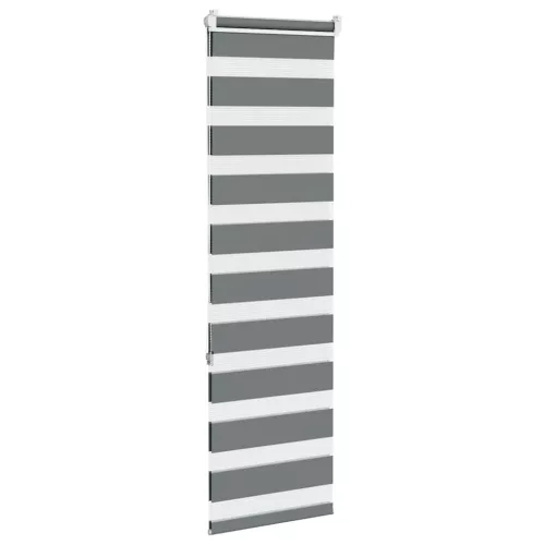 Zebrafüggönnyel sötét szürke szövetszélesség 35,9 cm poliészter