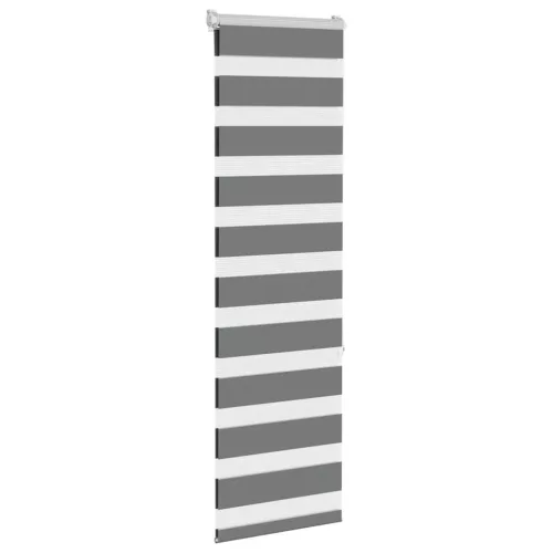 Zebrafüggönnyel sötét szürke szövetszélesség 45,9 cm poliészter