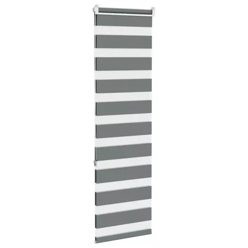 Zebrafüggönnyel sötét szürke szövetszélesség 45,9 cm poliészter