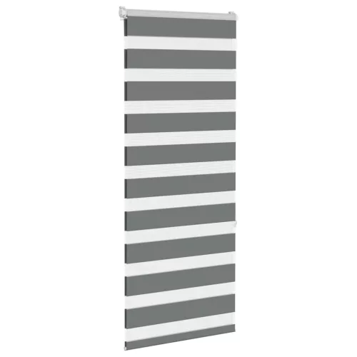 Zebrafüggönnyel sötét szürke szövetszélesség 55,9 cm poliészter