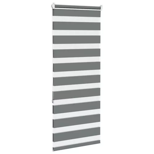 Zebrafüggönnyel sötét szürke szövetszélesség 55,9 cm poliészter
