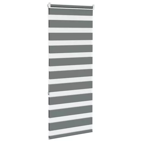 Zebrafüggönnyel sötét szürke szövetszélesség 60,9 cm poliészter