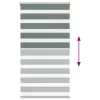 Zebrafüggönnyel sötét szürke szövetszélesség 65,9 cm poliészter