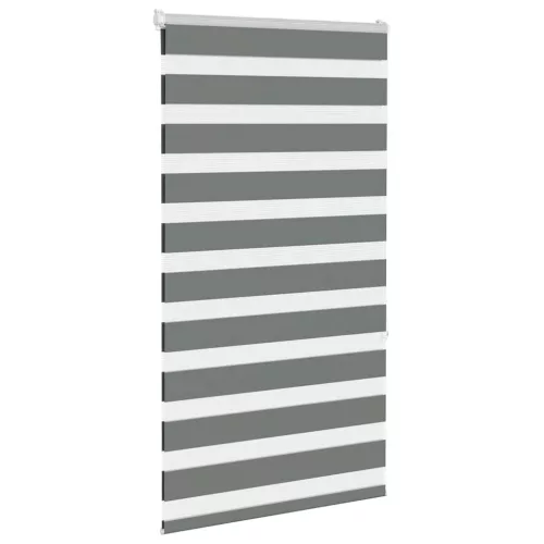 Zebrafüggönnyel sötét szürke szövetszélesség 80,9 cm poliészter