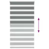 Zebrafüggönnyel sötét szürke szövetszélesség 80,9 cm poliészter