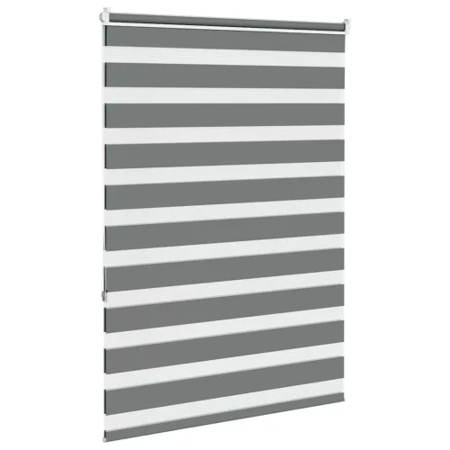Zebrafüggönnyel sötét szürke szövetszélesség 95,9 cm poliészter