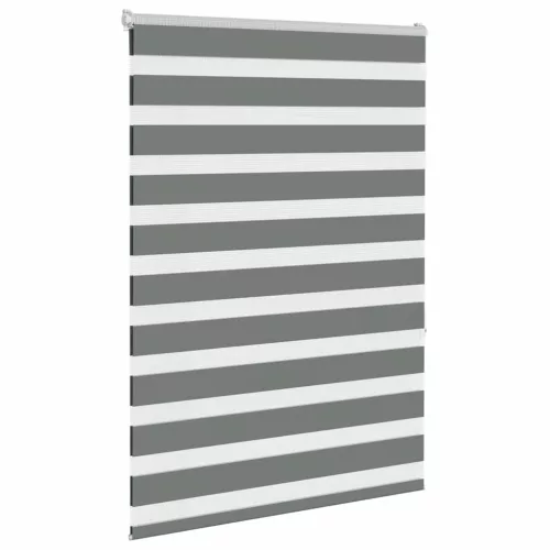 Zebrafüggönnyel sötét szürke szövetszélesség 100,9cm poliészter