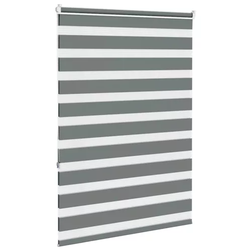Zebrafüggönnyel sötét szürke szövetszélesség 110,9cm poliészter