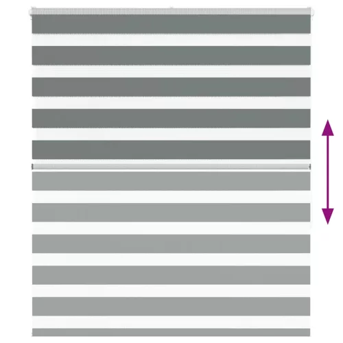 Zebrafüggönnyel sötét szürke szövetszélesség 115,9cm poliészter