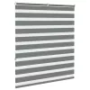 Zebrafüggönnyel sötét szürke szövetszélesség 125,9cm poliészter