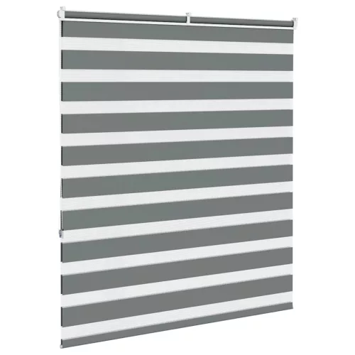 Zebrafüggönnyel sötét szürke szövetszélesség 125,9cm poliészter