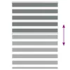 Zebrafüggönnyel sötét szürke szövetszélesség 125,9cm poliészter