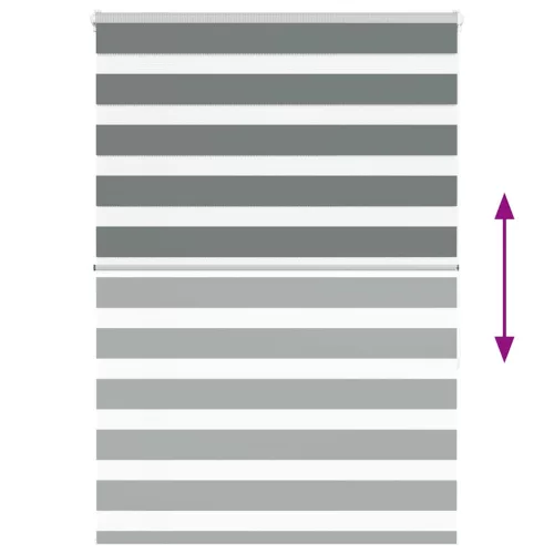 Zebrafüggönnyel sötét szürke szövetszélesség 125,9cm poliészter