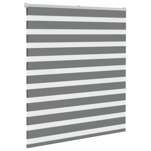 Zebrafüggönnyel sötét szürke szövetszélesség 130,9cm poliészter