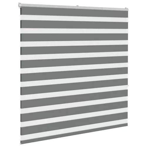 Zebrafüggönnyel sötét szürke szövetszélesség 135,9cm poliészter