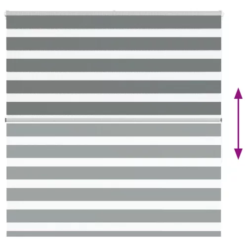 Zebrafüggönnyel sötét szürke szövetszélesség 135,9cm poliészter