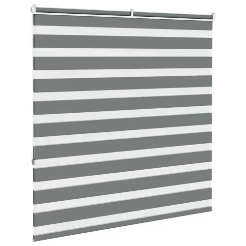 Zebrafüggönnyel sötét szürke szövetszélesség 140,9cm poliészter