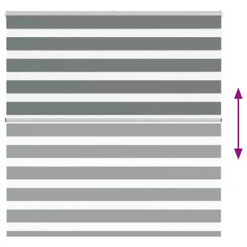 Zebrafüggönnyel sötét szürke szövetszélesség 140,9cm poliészter