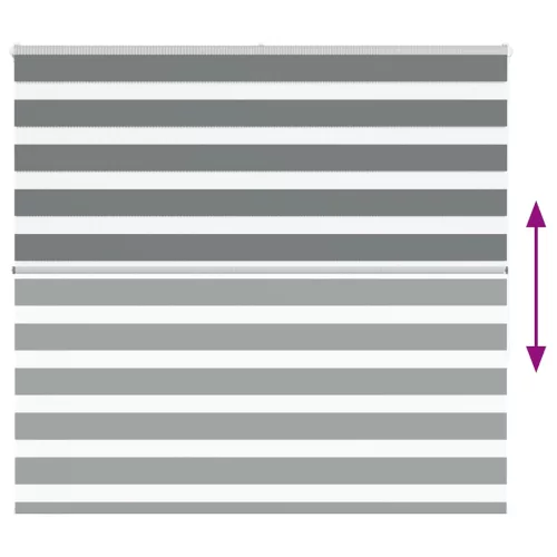 Zebrafüggönnyel sötét szürke szövetszélesség 155,9cm poliészter