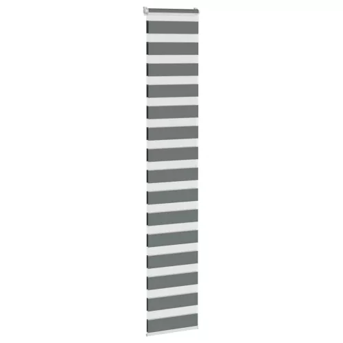 Zebrafüggönnyel sötét szürke szövetszélesség 35,9 cm poliészter