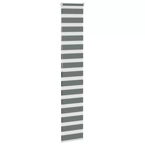 Zebrafüggönnyel sötét szürke szövetszélesség 35,9 cm poliészter
