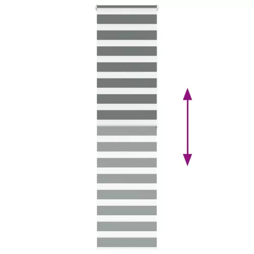 Zebrafüggönnyel sötét szürke szövetszélesség 50,9 cm poliészter