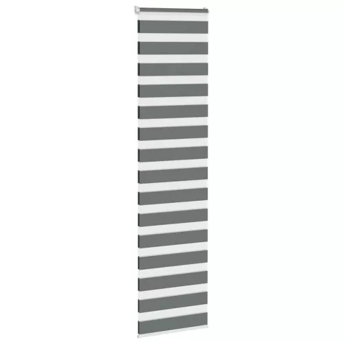 Zebrafüggönnyel sötét szürke szövetszélesség 55,9 cm poliészter