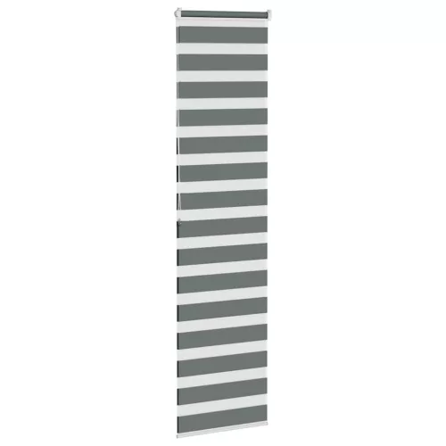 Zebrafüggönnyel sötét szürke szövetszélesség 55,9 cm poliészter
