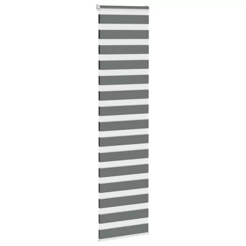 Zebrafüggönnyel sötét szürke szövetszélesség 60,9 cm poliészter