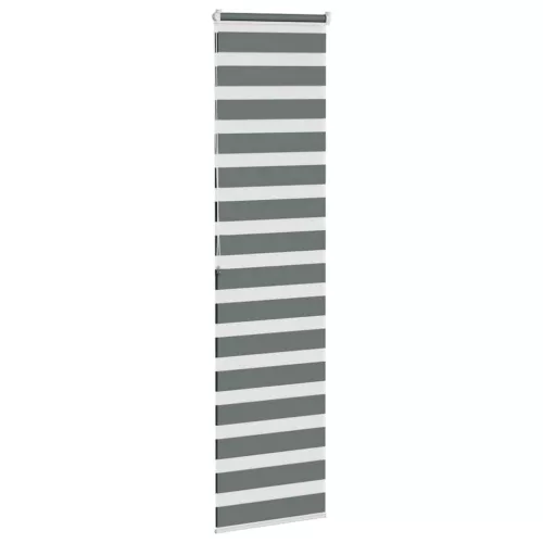 Zebrafüggönnyel sötét szürke szövetszélesség 60,9 cm poliészter