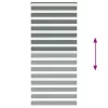 Zebrafüggönnyel sötét szürke szövetszélesség 90,9 cm poliészter