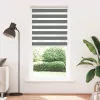 Zebrafüggönnyel sötét szürke szövetszélesség 95,9 cm poliészter