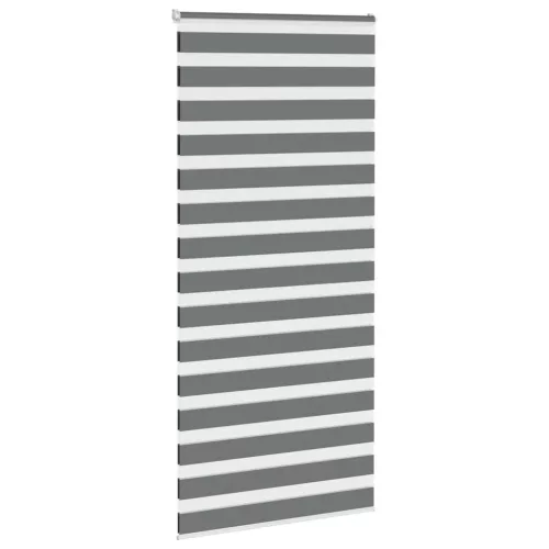 Zebrafüggönnyel sötét szürke szövetszélesség 100,9cm poliészter