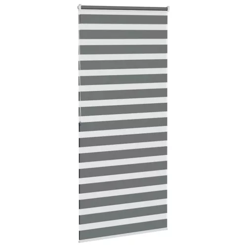 Zebrafüggönnyel sötét szürke szövetszélesség 100,9cm poliészter