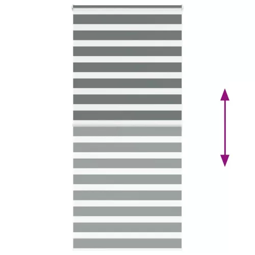Zebrafüggönnyel sötét szürke szövetszélesség 100,9cm poliészter