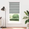 Zebrafüggönnyel sötét szürke szövetszélesség 105,9cm poliészter