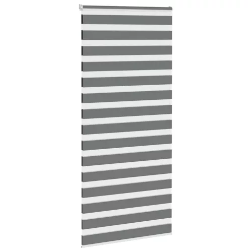 Zebrafüggönnyel sötét szürke szövetszélesség 105,9cm poliészter