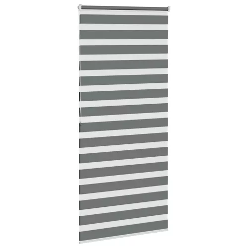 Zebrafüggönnyel sötét szürke szövetszélesség 105,9cm poliészter