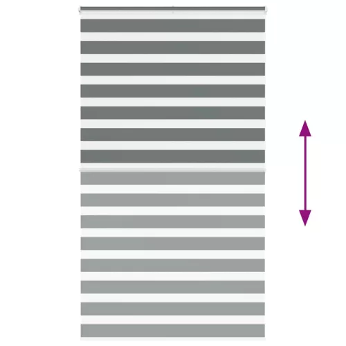 Zebrafüggönnyel sötét szürke szövetszélesség 115,9cm poliészter