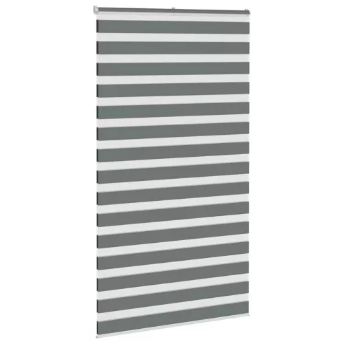 Zebrafüggönnyel sötét szürke szövetszélesség 120,9cm poliészter