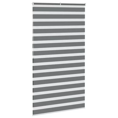 Zebrafüggönnyel sötét szürke szövetszélesség 120,9cm poliészter
